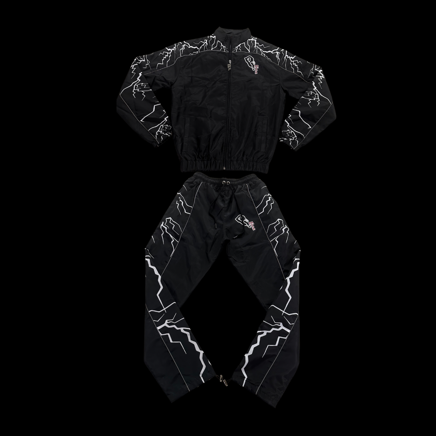 Black and white Reflective tracksuit