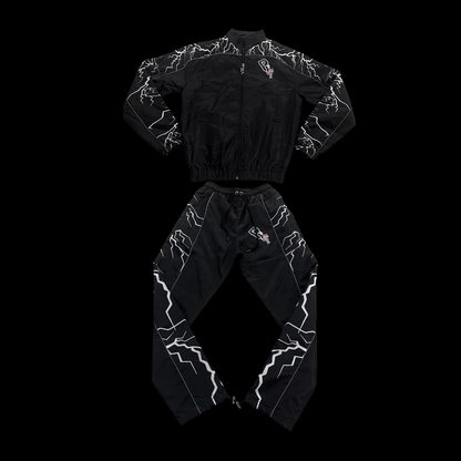 Black and white Reflective tracksuit
